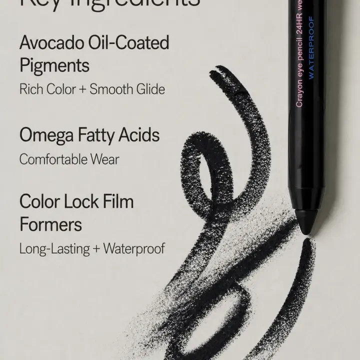 Waterproof eye pencil